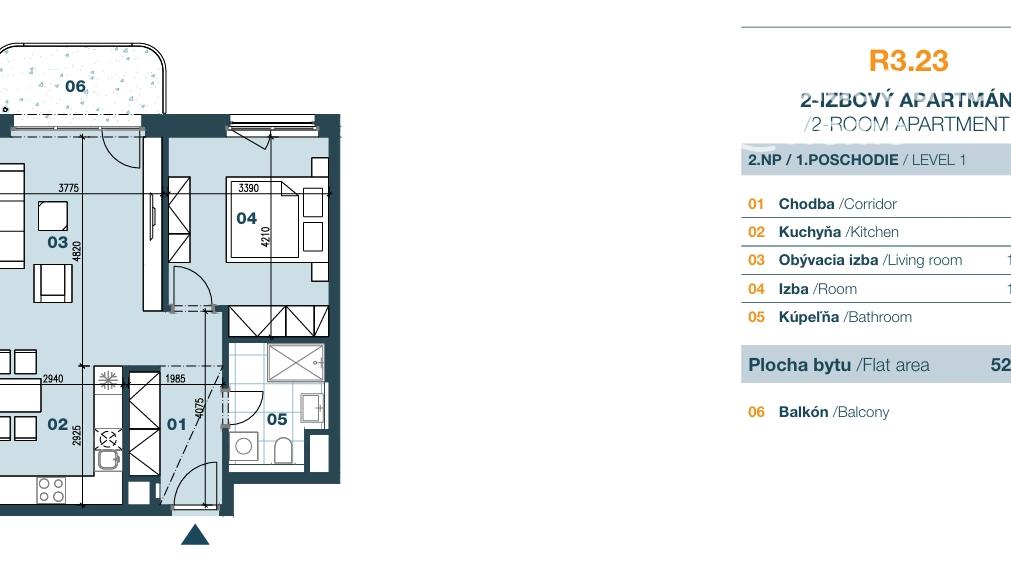 PREDAJ - 2i byt ZWIRN, bývajte podľa seba