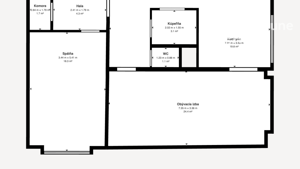 Blue Dune Home - priestranný 2i byt Bratislava Lamač